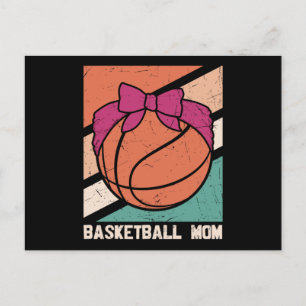 Postal MOM de baloncesto   Hermoso diseño de baloncesto