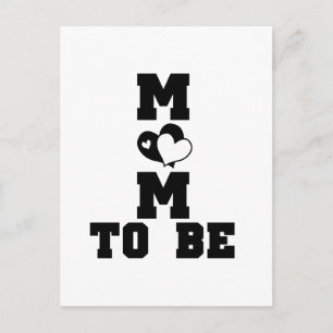 Postal MOM to Be - Texto negro