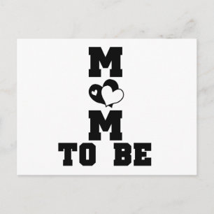 Postal MOM to Be - Texto negro