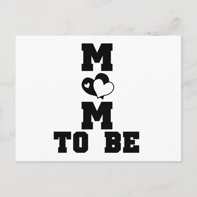 Postal MOM to Be - Texto negro (Anverso)