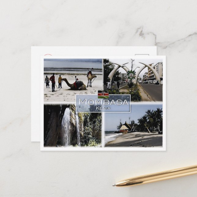 Postal Mombasa - Kenia - Mosaico - (Anverso/Reverso In Situ)
