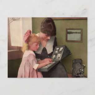 Postal Momento del álbum de fotos. A principios de los añ