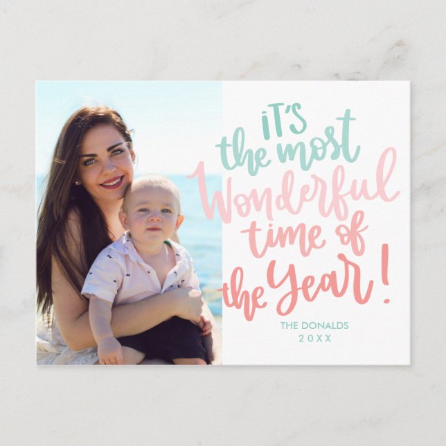 Postal Momento más maravilloso del año | Foto de Blue HOL (Anverso)