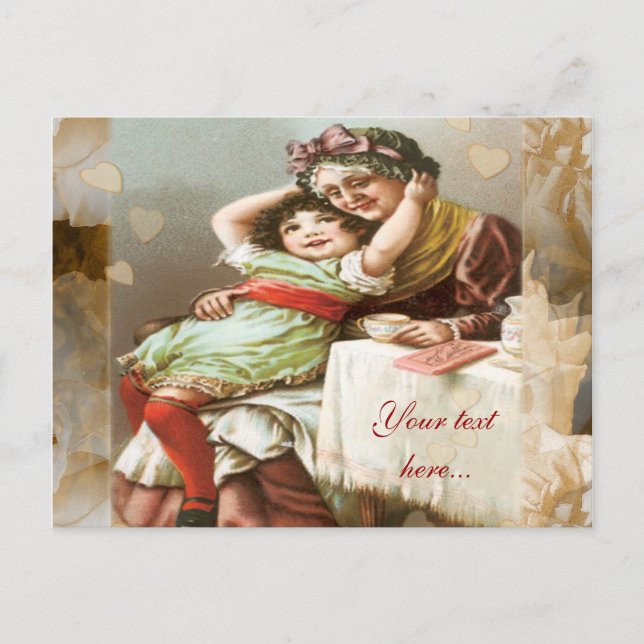 Postal Momentos con la abuela (Anverso)