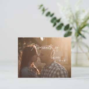 Postal Momentos de amor, pareja enamorada