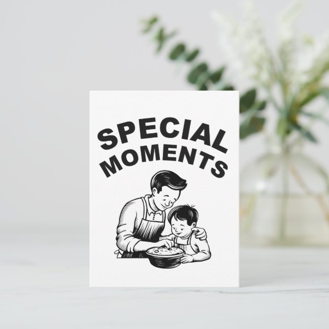 Postal Momentos especiales Día del Padre (Anverso de pie)