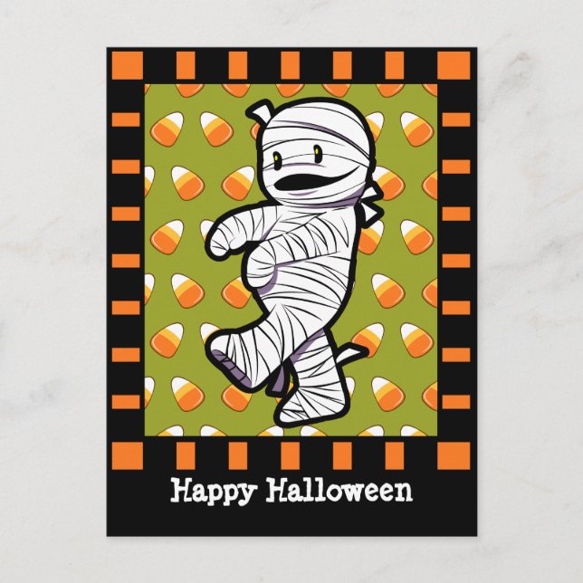 Postal Momia de Kawaii (Anverso)