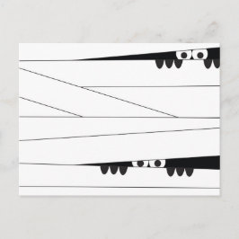 Postal Momia espantosa de Halloween