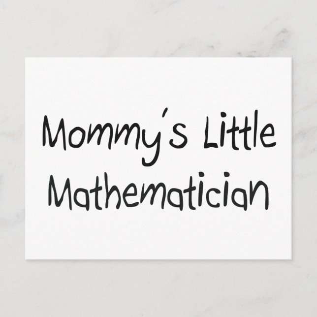 Postal Mommys Little Mathematician (Anverso)