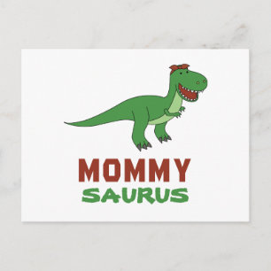 Postal Mommysaurus Dinosaur T-Rex Dino Día de la Madre