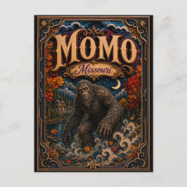 Postal Momo el Monstruo de Missouri Leyendas de Missouri