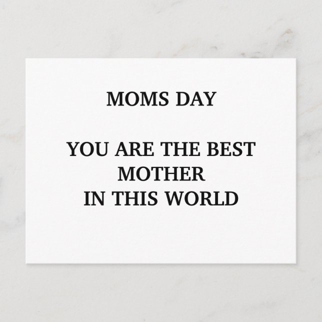 POSTAL MOMS DAY (Anverso)