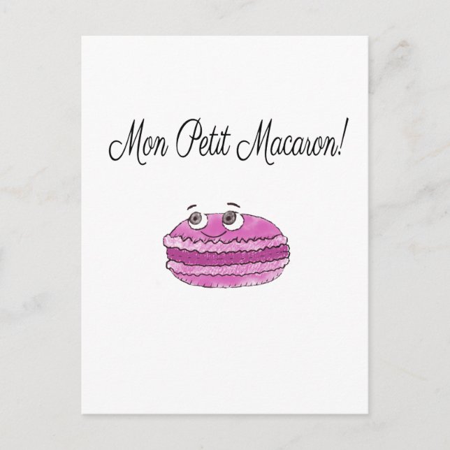 Postal Mon Petit Macaron (Anverso)