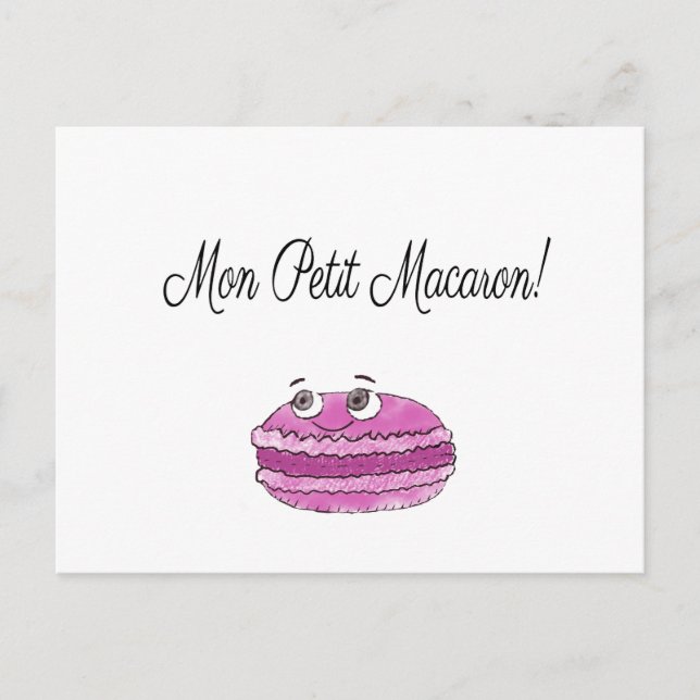 Postal Mon Petit Macaron (Anverso)