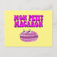 Mon Petit Macaron Retro Groovy Textos
