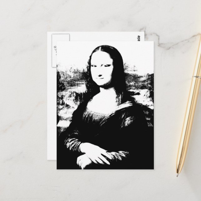 Postal Mona Lisa (Anverso/Reverso In Situ)