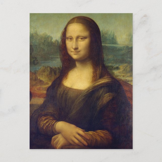 Postal Mona Lisa by Leonardo Da Vinci (Anverso)