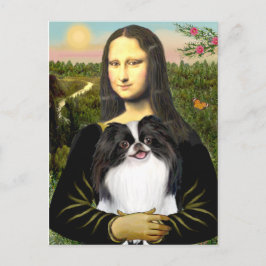 Postal Mona Lisa - Chin Japonés 3