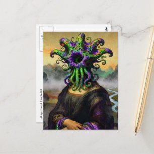 Postal Mona Lisa Cthulhu