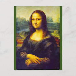 Postal Mona Lisa de Da Vinci, Bella Artes,