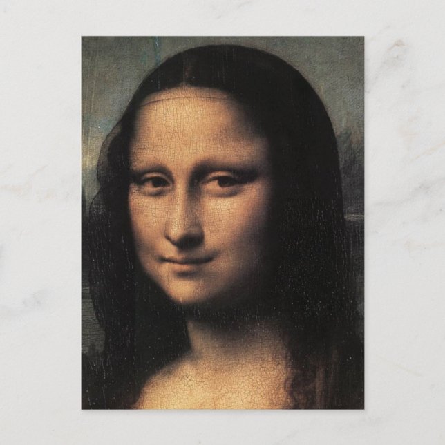 Postal Mona Lisa (detalle) (Anverso)