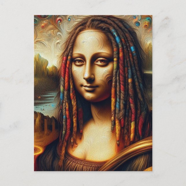Postal Mona Lisa Dreadlocks (Anverso)