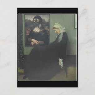 Postal Mona Lisa Gassed Whistler's Mother