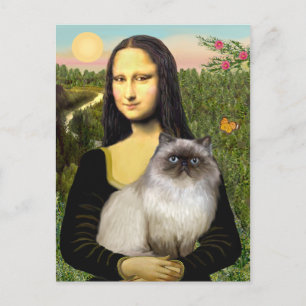 Postal Mona Lisa - gato Himalaya 7