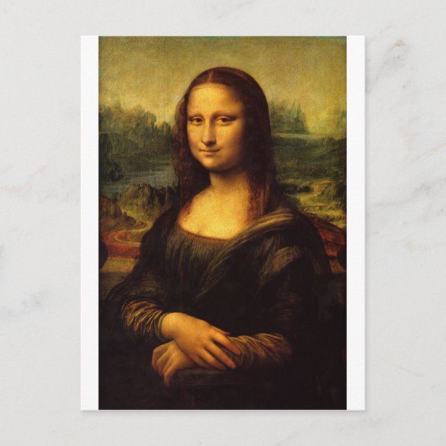 Postal Mona Lisa - Leonardo Da Vinci (Anverso)