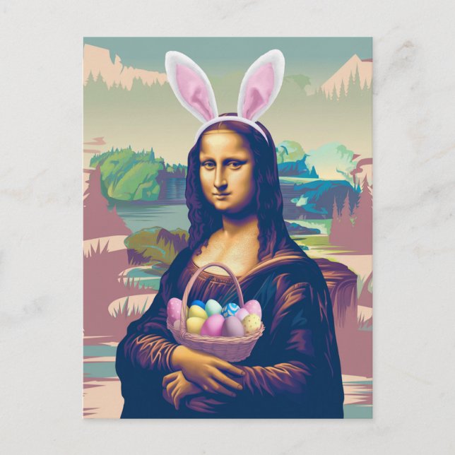 Postal Mona Lisa Pascua (Anverso)