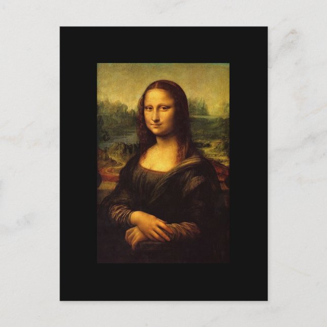 Postal Mona Lisa por Leonardo DE Væ (Anverso)