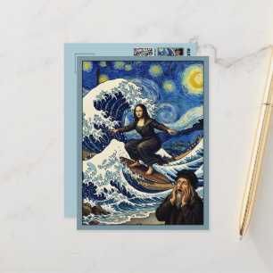 Postal Mona Lisa Reimaginada Viaje