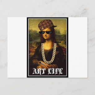 Postal Mona Lisa Thug Life Art Life