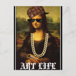 Postal Mona Lisa Thug Life Art Life