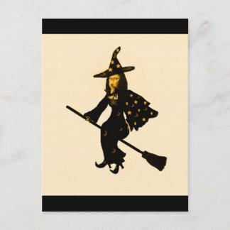 Postal "Mona Lisa va a la fiesta de Halloween"*