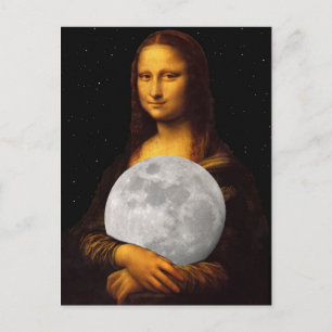 Postal Mona Moona Lisa