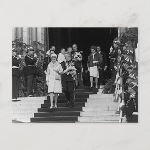 Postal Monaco Antiguo Príncipe Alberto y Princesa Grace