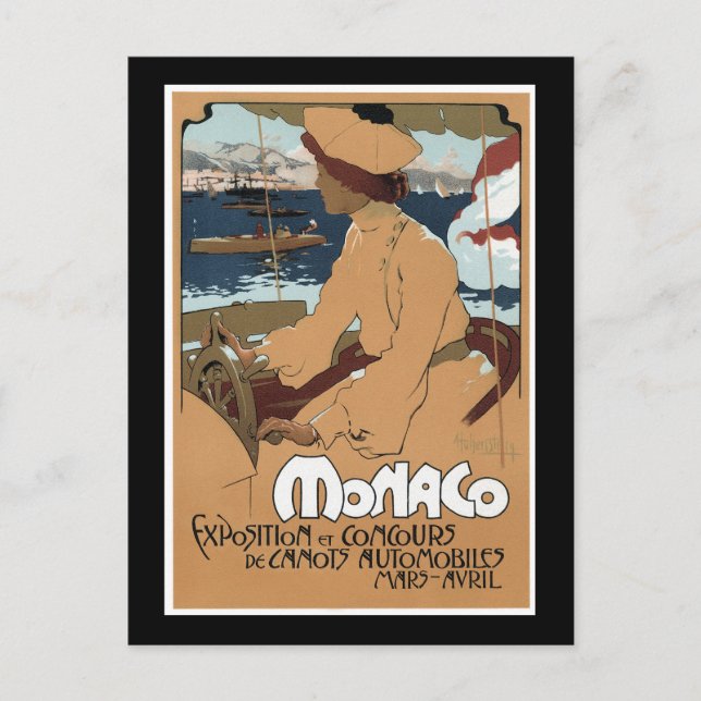 Postal Mónaco/Concours de Canots, 1900 (Anverso)