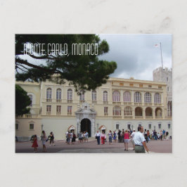 Postal Mónaco en el famoso palacio de Montecarlo