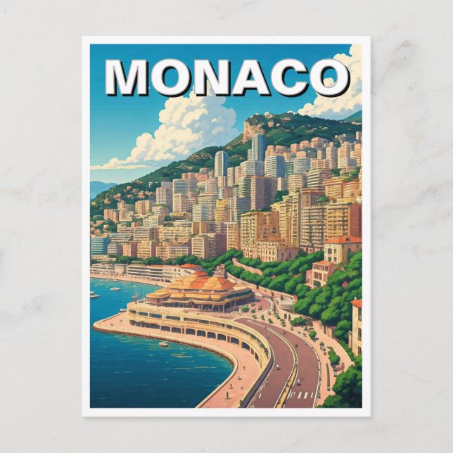Postal Mónaco Monte Carlo Europa Viajes (Anverso)