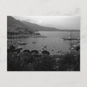 Postal Monaco Principado vintage El puerto