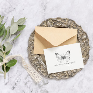 Postal Monarch Vintage Watercolor Butfly