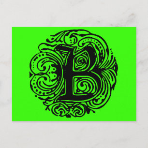 Postal Monarchia Black "B"