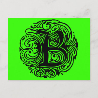 Postal Monarchia Black "B"