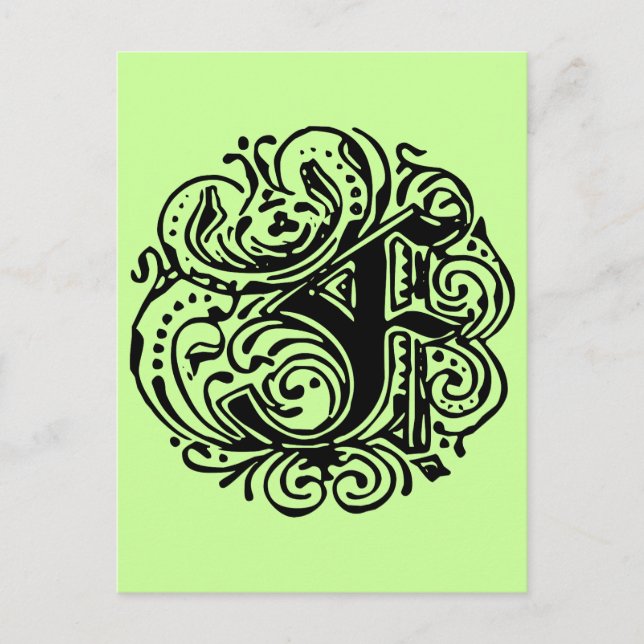 Postal Monarquia "F" (Anverso)