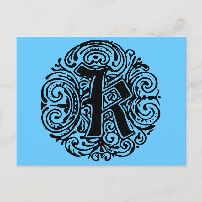 Postal Monarquia "K" (Anverso)