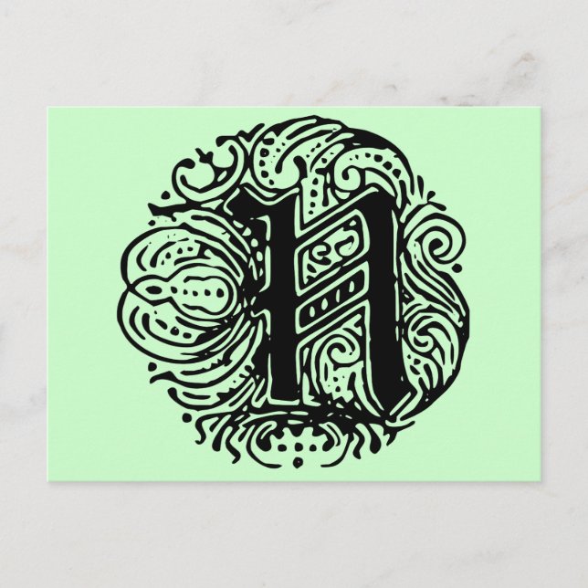 Postal Monarquia "N" (Anverso)