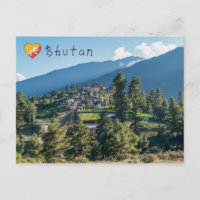 Monasterio budista Gangtey Goemba , en el centro d