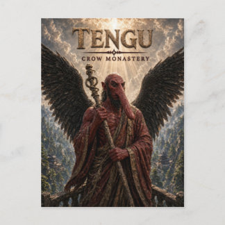 Postal Monasterio de Cuervo Tengu Cine Oscuro