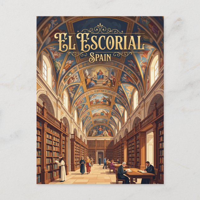 Postal Monasterio de El Escorial España (Anverso)